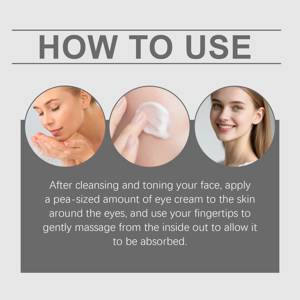 Gentle Nourishing Eye Cream Daily Hydration Lightweight Moisturizer for Delicate Eye Area Massage & Care