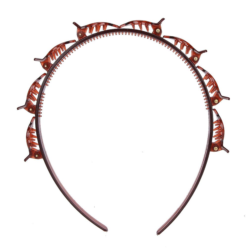 4Pcs Unisex Fashion Iron Hair Styling Headband Headwear Hair Hoop Hair Accessories Double Layer