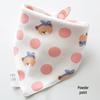 Pure Cotton Baby Drool Bib: Double-Layer Triangle Scarf with Snap Closure, Anti-Spit Up for Newborns