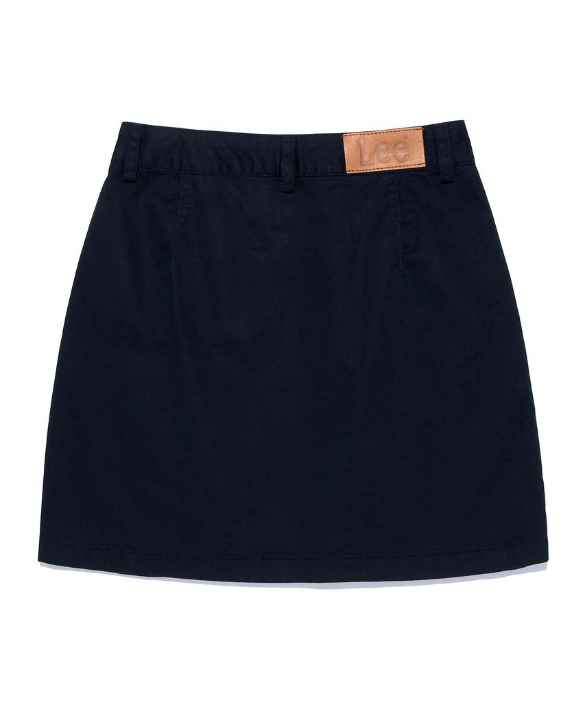 Lee Women'S Cotton Pintuck Mini Skirt Navy