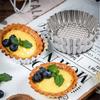 20PCS Stainless Steel Egg Tart Mold Round Shape Fluted Design Cupcake Baking Molds Reusable Metal M