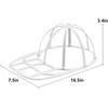 LONGD Hat Washer Cage with Snap Lock - Machine/Dryer Safe Compact Hat Cleaner for Baseball Caps & Storage