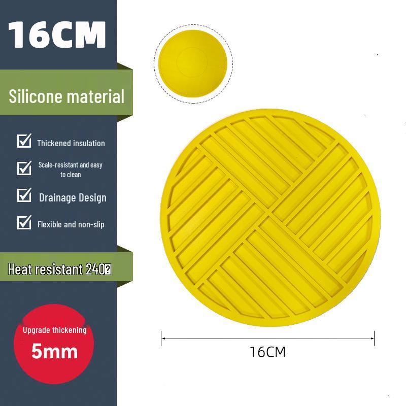 High-End Silicone Heat-Resistant Table Mat - Anti-Scald Coaster, Placemat & Pot Mat for Bowls, Plates, Casserole Dishes