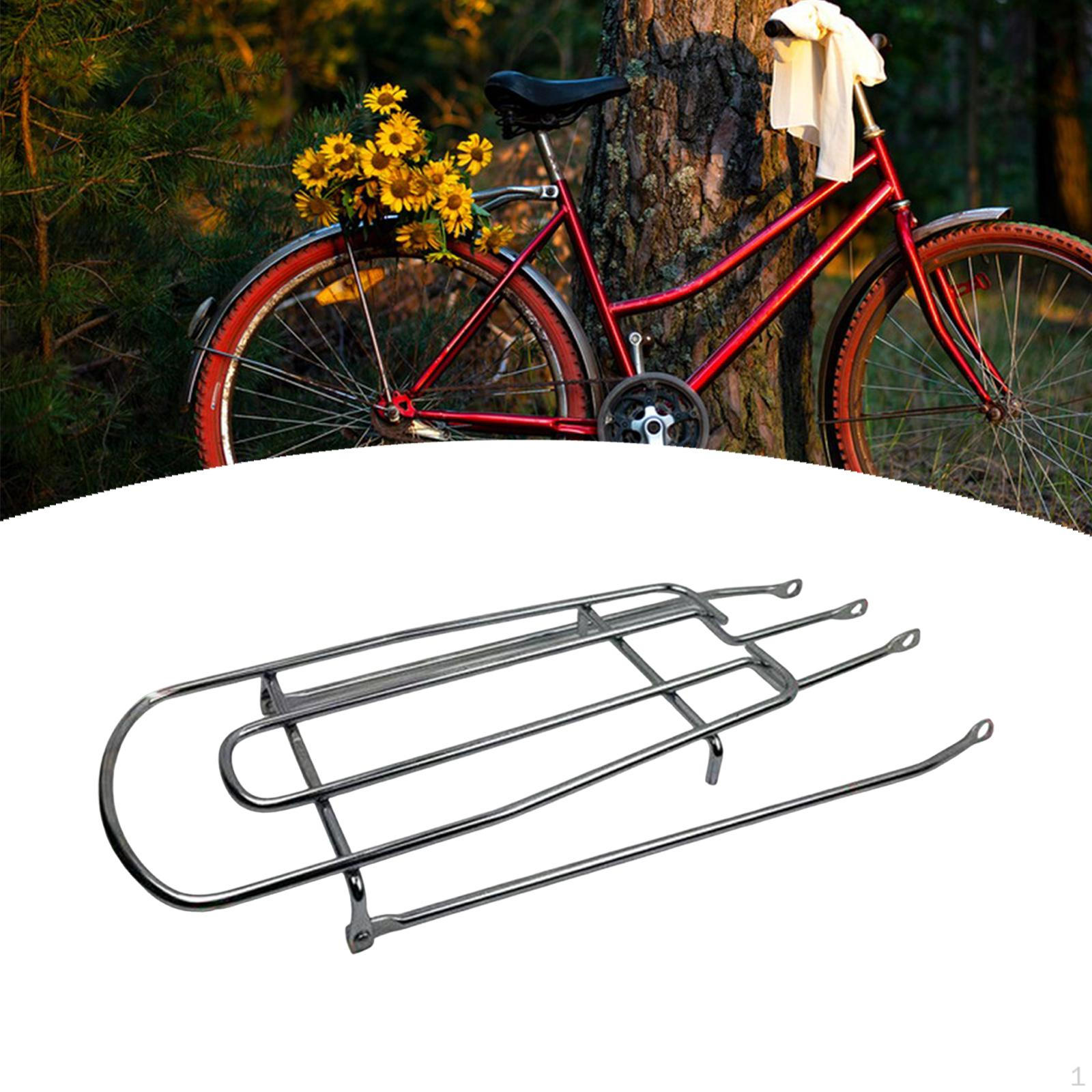 

Bike Rear Mount Rack Bikes Tail Riding Equipment for Mountain Heavy Duty Steel 26 inch