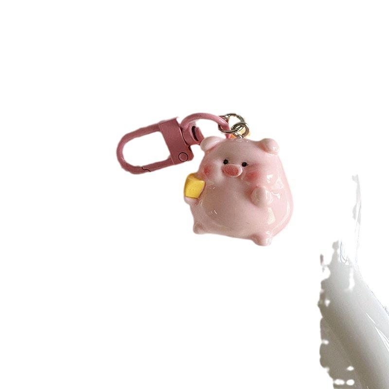 Adorable 3D Pig Keychain - Perfect for Students, Backpacks, and Bestie Gifts