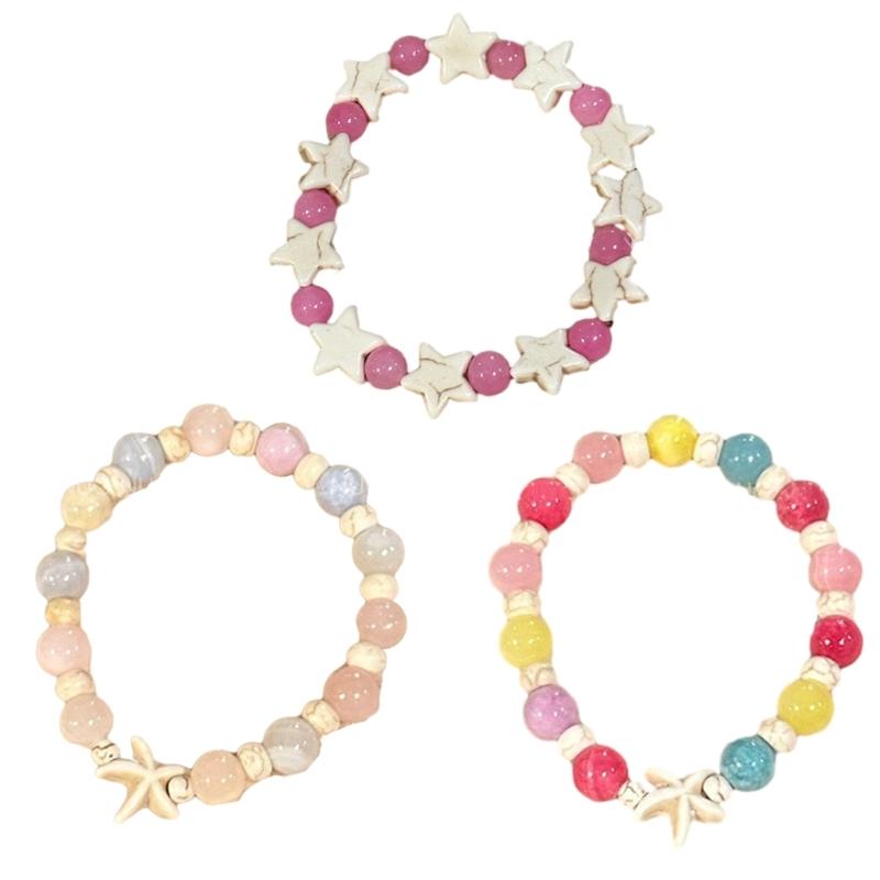 Hip-hop Trend Adjustable Bracelets Color Beaded Ocean Starfish Star Bracelets Cool Girl Temperament Fashion Jewelry