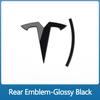 ZFX1 Metal Alloy Car Front Hood Emblem Rear Trunk 3D Sticker for Tesla Model 3 ModelY Replacement Badge Decoration Accessories