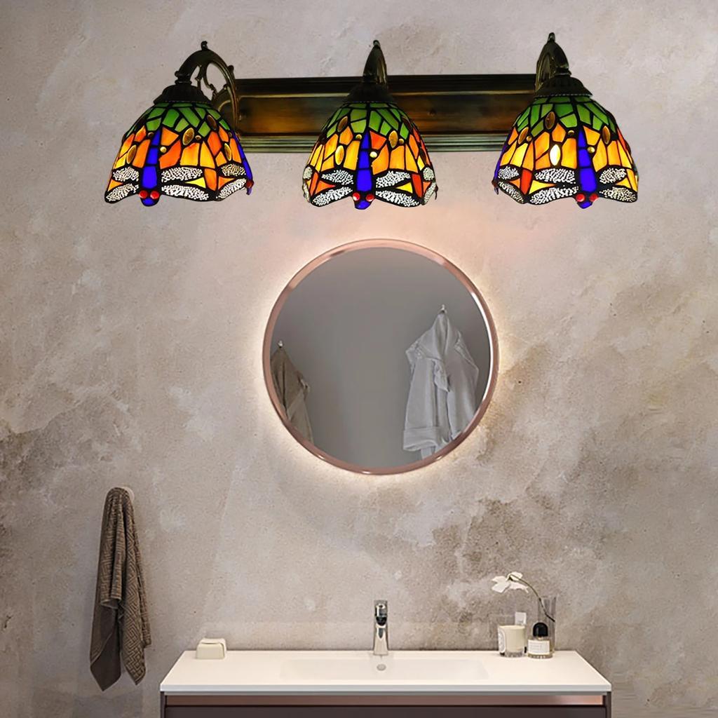 Three Headed Dragonfly Vintage Industrial Wall Light with E27 Socket, Perfect Lighting Fixture for 10m² Dining Room & Library