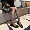 Premium Sense Retro Temperament Shallow Mouth High Heels 2025 Spring and Autumn Women's Shoes Small Leather Shoes Mary Jane Single Shoes