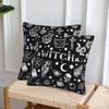 Skull Cat Moon Gothic Design 2 Pcs Square Pillowcase Pillow Cover Cushion Decor Comfort Throw Pillow For Home Sofa