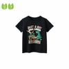 27Kids Children's Clothing Summer Boys' Dinosaur Short Sleeve T-shirt Kids Letter Half Sleeve Tops Baby Pure Cotton Clothes