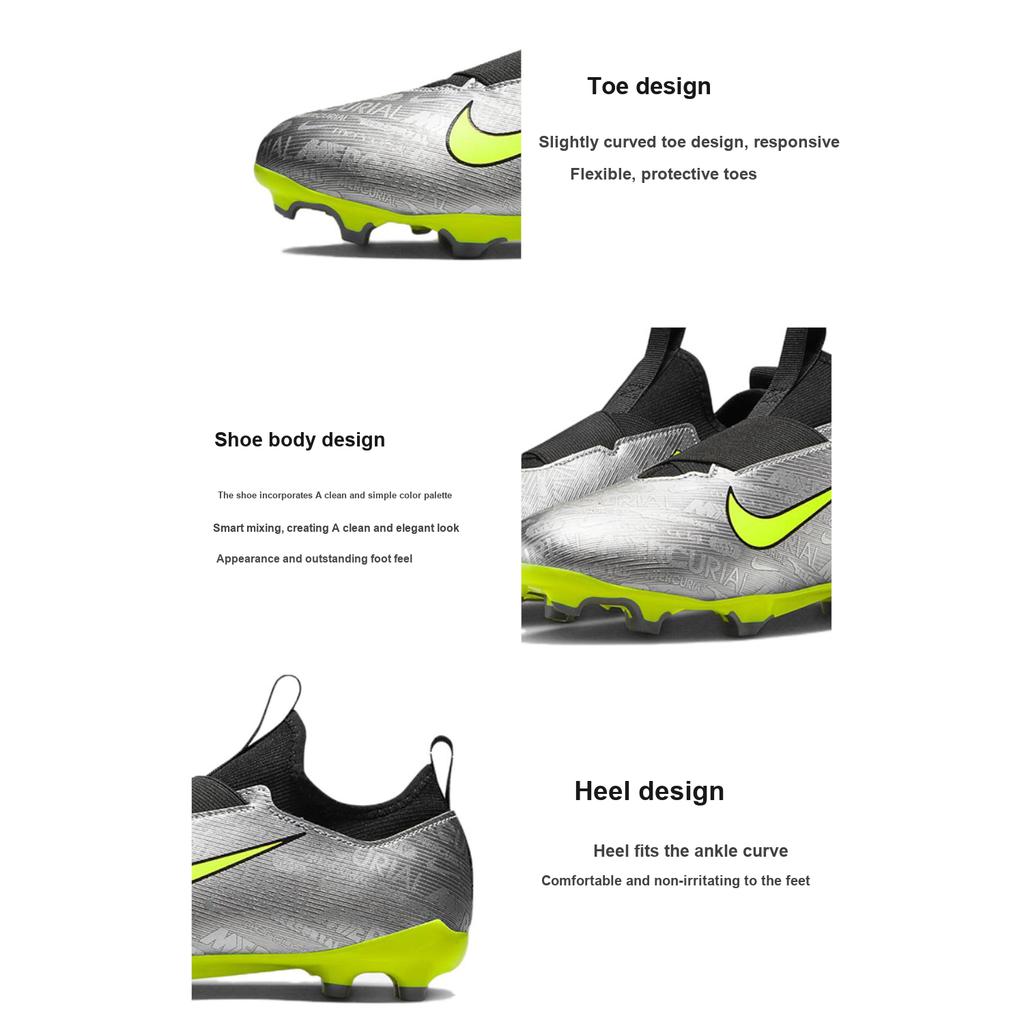 Nike Zoom Mercurial Vapor 15 Academy MG GS 25th Anniversary Pack Tênis Infantil Prata Metálico-Prata Preto FJ2040-060
