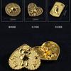 Metal Button Children'S Clothes Jacket Button Accessories Round Gold Coat Sweater High-End Buttons Children'S Small