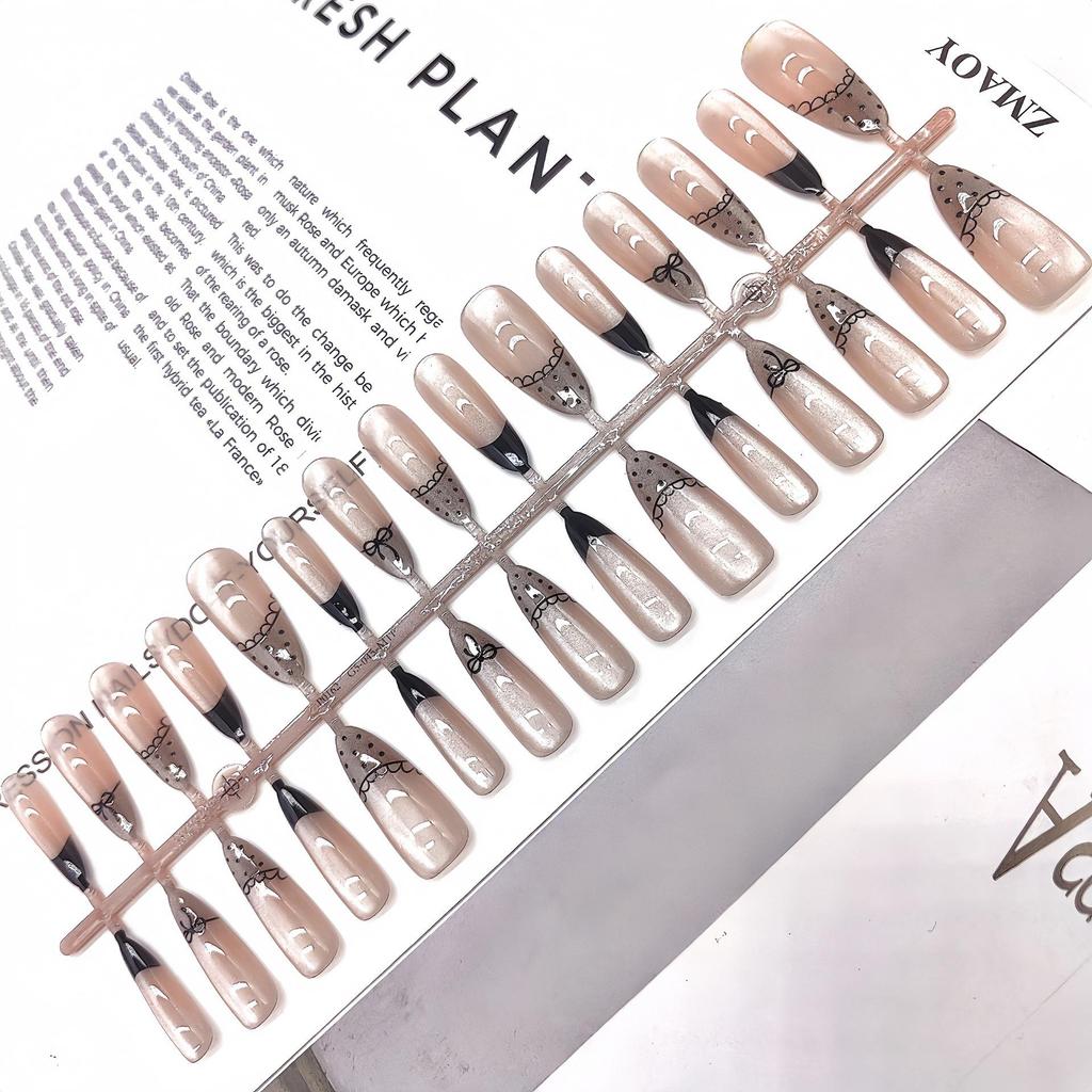 Cartoon Multi-Pattern High-Quality Wearable Nail Tips for Professional & Commute Style Manicure
