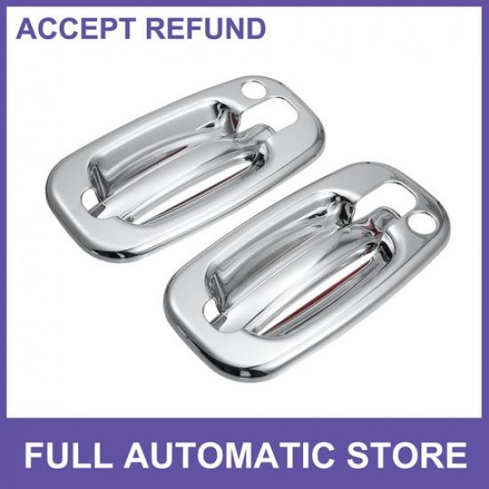 TWO Exterior Door Handle Cover  for Chevrolet Tahoe 2000-2006 w/ 2 Keyhole