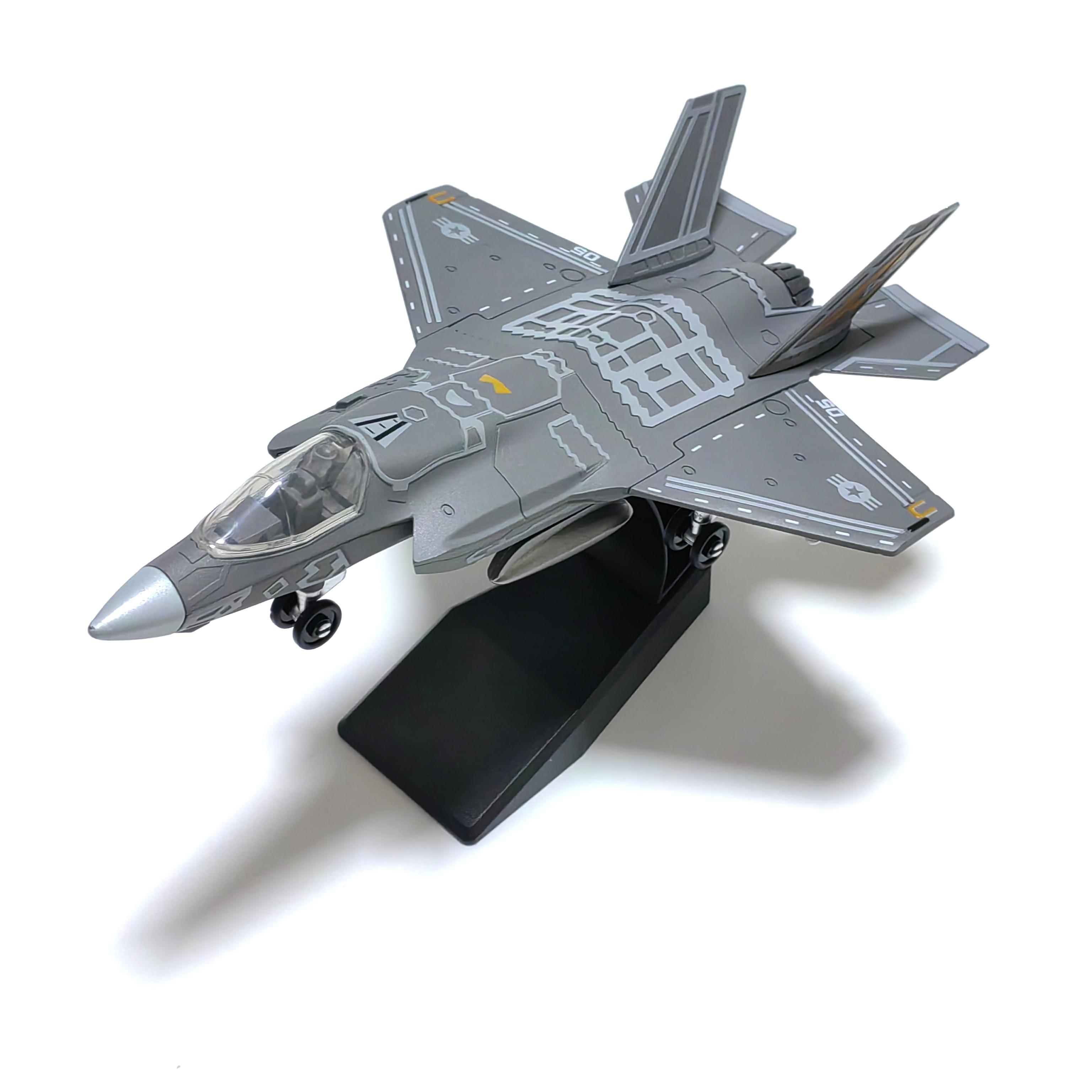 

1/72 Scale F35 Plastic Assembly Model airplane (including base )Home placement, collection and decoration Gift