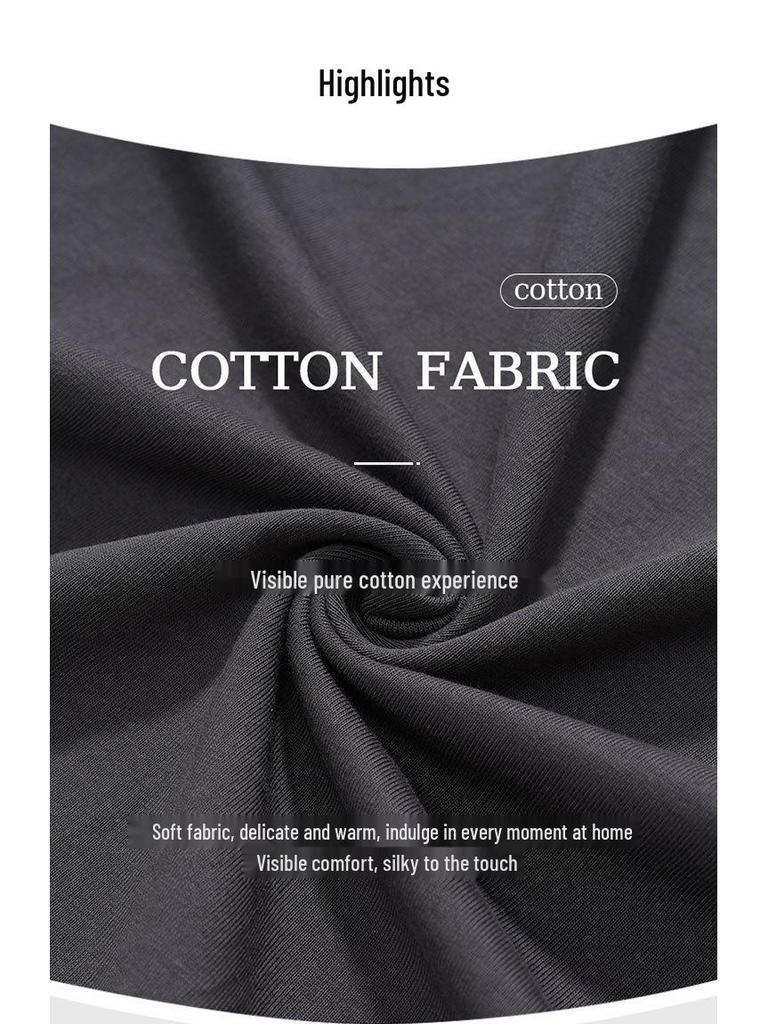 2024 Men's Long Sleeve Cotton Pajamas - Spring/Fall Teen Boys Home Wear Set