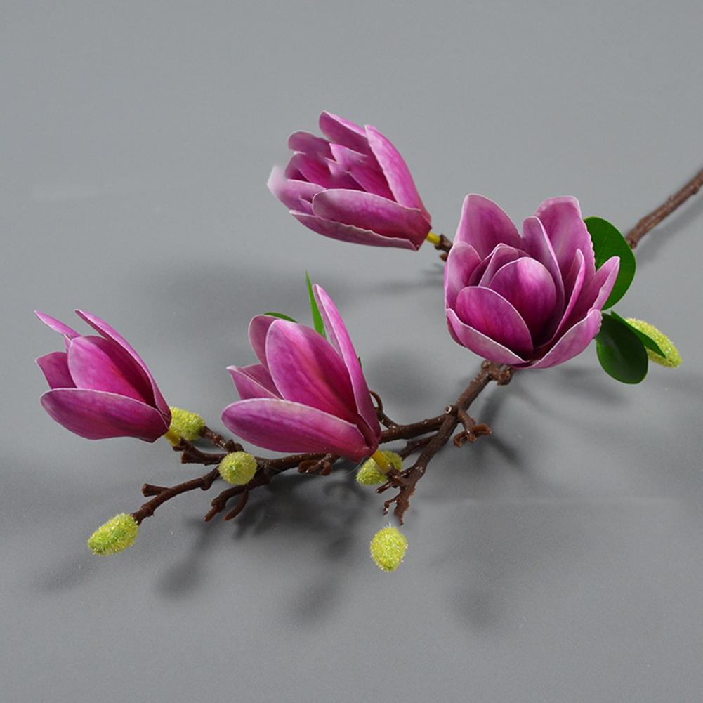 New Practical Artificial Flower Magnolia Orchid For Wedding Decorative Magnolia Denudata Simulation Real Touch