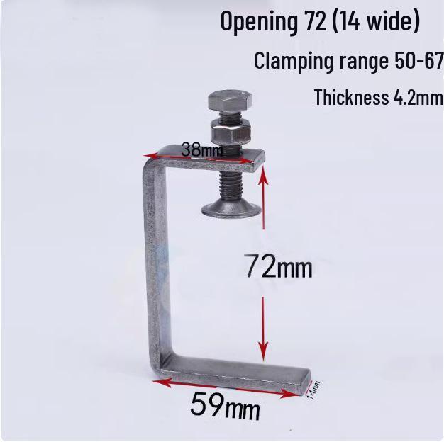 C304 Tiger Claw U-Shaped Stainless Steel Pipe Clamp