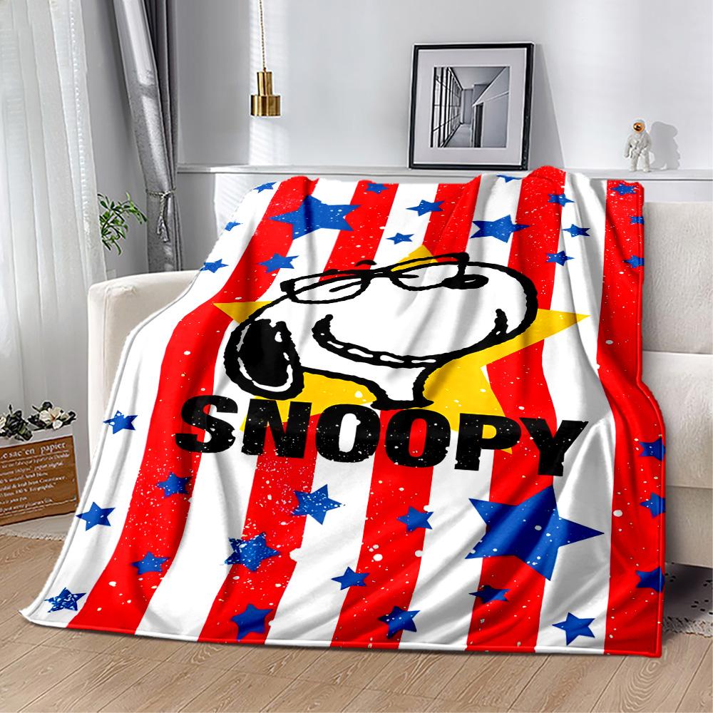 Snoopy Woodstock Friendship Blanket Durable Comfort Great for Bedding Bed Livingroom Four Seasons Universal Modern