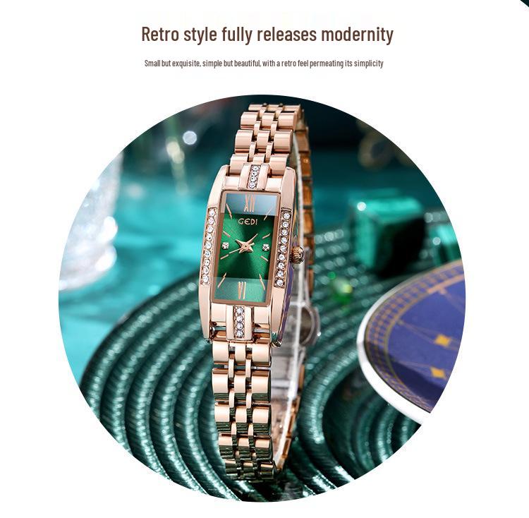 Gedi Exquisite Women's Luxury Stainless Steel Waterproof Quartz Watch