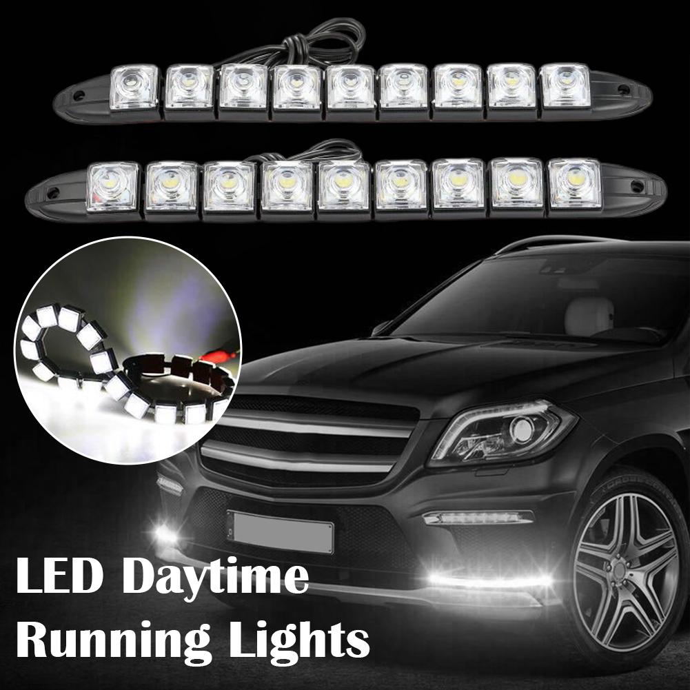 9 LED Running Lights Car DayLight Driving Led Strip Decorative K Auto Brighter 6000-8000 Light Rear Or Warning Front P5Z8
