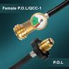GASPRO 12 FT Propane Extension Hose with Gauge for 100lb Propane Tank, Also for RV, Gas Grill, Heater and Other Propane Appliances, QCC-1 to Standard