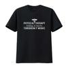 Mens Physical Therapy Today It Hurts TherapisT T Shirt Black Medium Vintage Washed Fashion Breathable Soft Stretched Casual