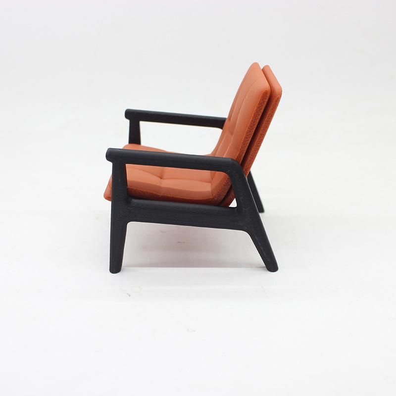 1/12 Dollhouse Simulation Sofa Chair Tea Table Model Doll Home Living Room Furniture Decoration Dolls House Scene Accessories