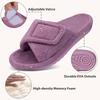 Fashion Kidmi Women Fur Slippers Indoor Fuzzy House Shoes Outdoor Women's Orthopedic Slippers Soft Antiskid Bedroom Shoes Arch Support