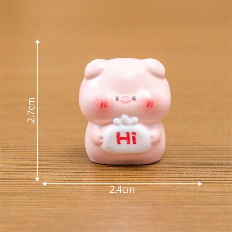 Collection Of 4 Funny Cartoon Animal Figurines With Emotional Signs For Enhancing Kids Room And Office Desktop Decors