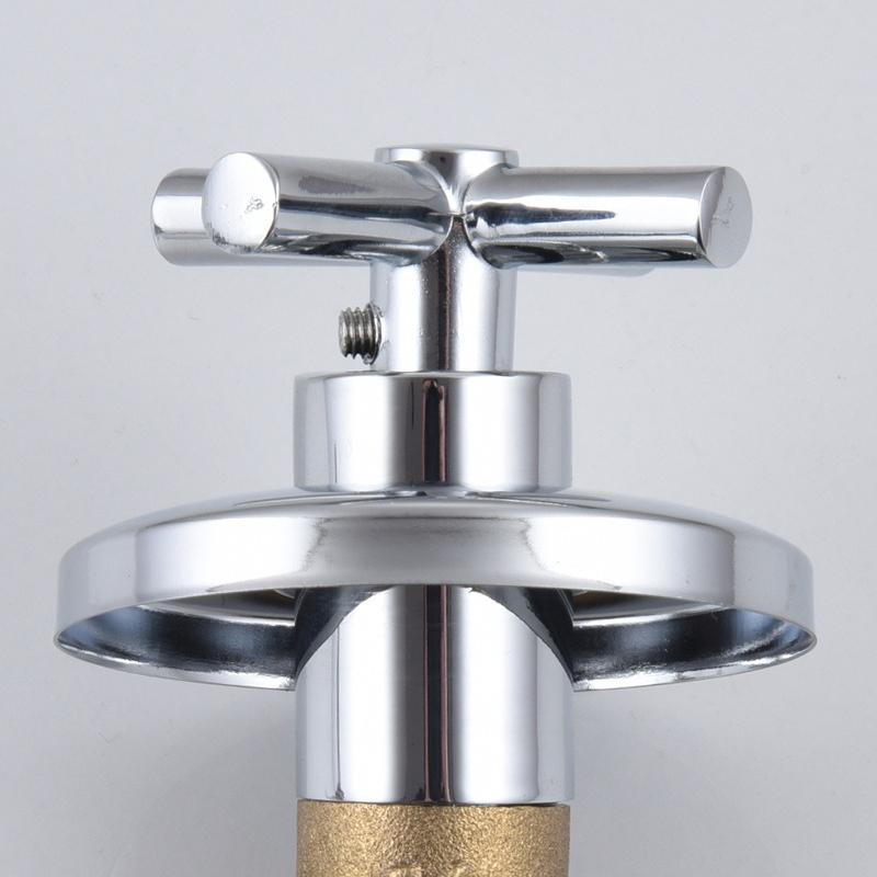1Pcs Copper Bathtub Faucet Valve 1/2'' 3/4'' Bathroom Shower Cold Water Tap Valve Single Handle Concealed Angle Valve Accessory