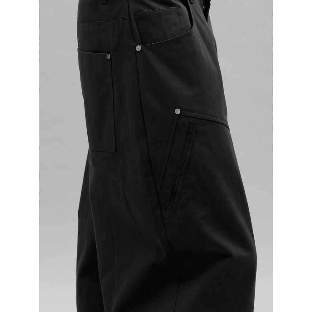 Saendeusaundeu Carpenter Wide Pants Black