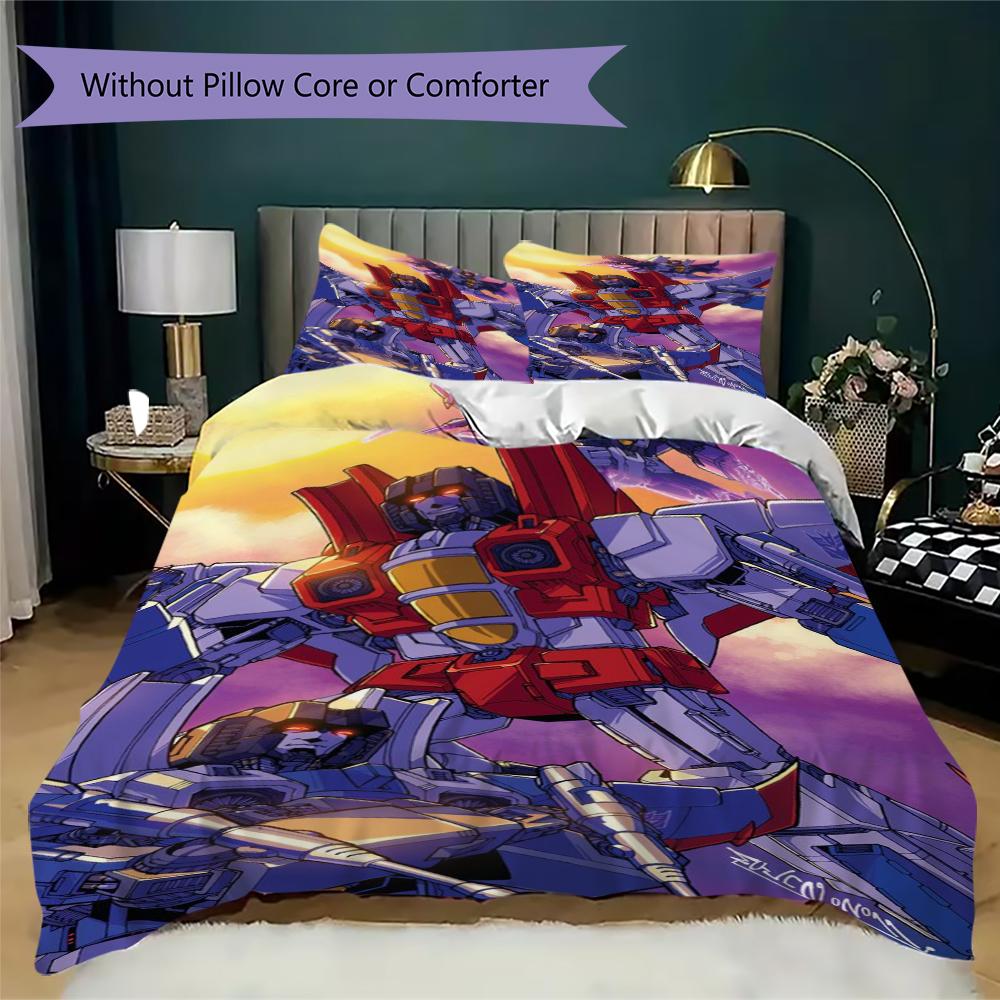 Starscream Decepticon Air Support Bedding 1 Duvet Cover 2 Pillowcase Without Core Without Core Christmas Birthday Gift