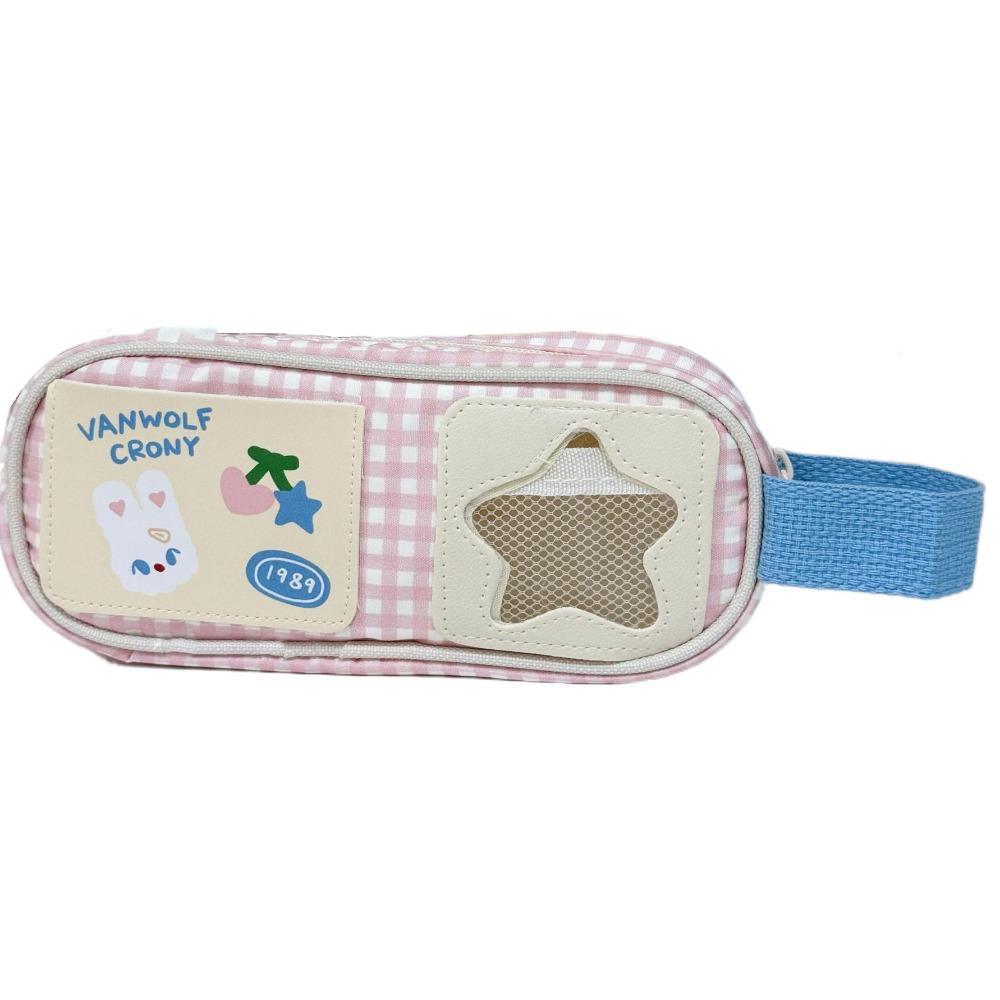 Rabbit Cartoon Stationery Bag Picnic Series Pen Pencil Case Kawaii Pencil Bag  Boys Ang Girls