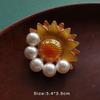 Colorful Baroque Pearl Gem Enamel Brooch Pin