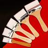 12Pcs/Set Multipurpose Art Paint Brush Set White Assorted Sized Painting Brushes Nylon Wooden Handles Barbecue Brush