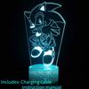 Sonic Series 3d Touch Control Colorful Night Light Ideal For Kids And Adults Gifts