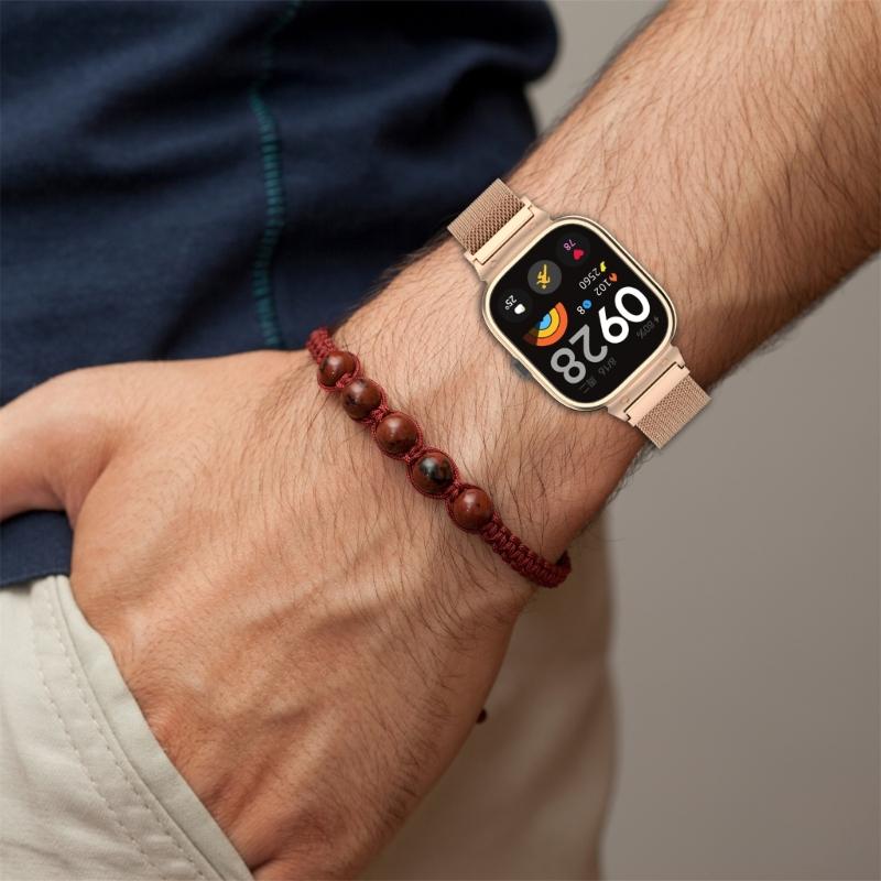 Upgradess Metal Replacement Band Elegant Smartwatch  Watch Band Elegant Metal Strap Watch Accessories for  Watch 5