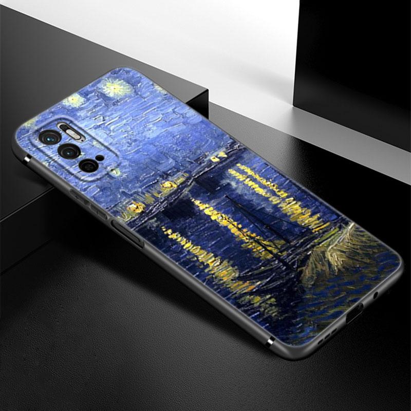 

Чехол для телефона с масляной краской Ван Вога для Xiaomi Redmi Note 7 8 9 10 Lite 11 11E 11T 12 Pro 11S 4G 10T 5G 8T 9S 10S, черный чехол из ТПУ Redmi Note 7(Pro)
