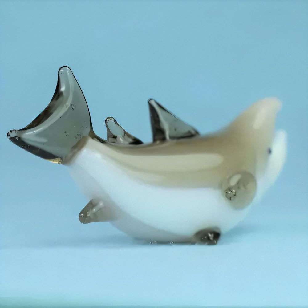 Four Cart Cute Handmade Glass Salmon