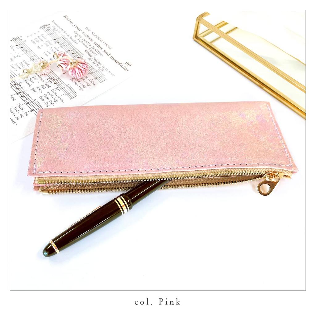 Genuine Leather Pencil Pencil Leather Pen Writing Leather Made in Aurora Case, Case, Holder, Compact, Slim, Stationery, Utensils, Storage, Case,