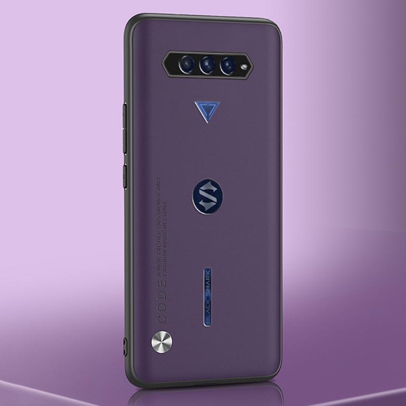 

Роскошный кожаный чехол для телефона Xiaomi Black Shark 4 3 5 Pro, матовый силиконовый защитный чехол для BlackShark 3 4 5 Pro Coque For Black Shark 4 фиолетовый