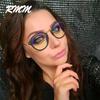 Blue Light Glasses Frame Computer Glasses Spectacles Round Transparent Female Women's Eyeglasses Frame Optical Frames Clear