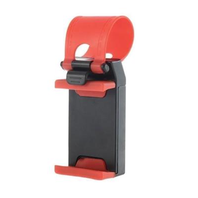 Telephone Support Red Universal Car Mount Steering Wheel Cover Bicycle Clip Elastic Holder iPhone Samsung Lenovo Mobile