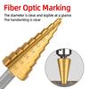 HSS Step Drill Bit Straight Groove Titanium Coated 4-12 4-20 3-12mm Wood Metal Hole Cutter Broca Cone Conical Stage Drill Tools