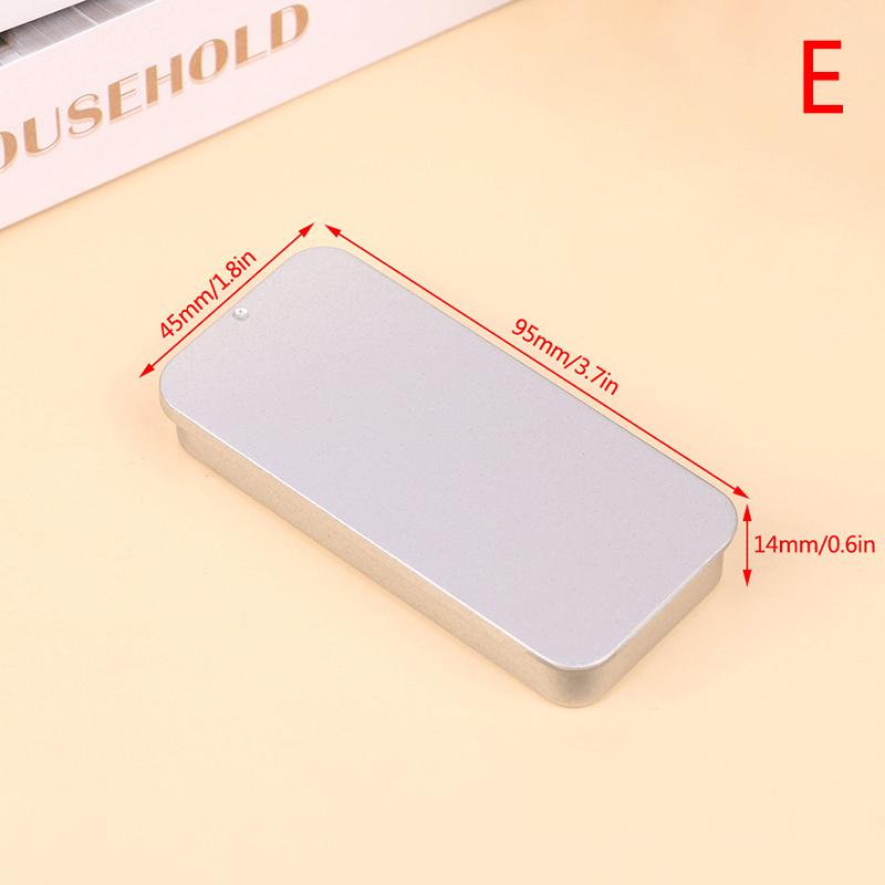 6 Styles Slide Tinplate Push-Pull Box 10G 15G 30G Solid Balm Box Candy Box Cigarette Box Key Box Sewing Box Storage Box