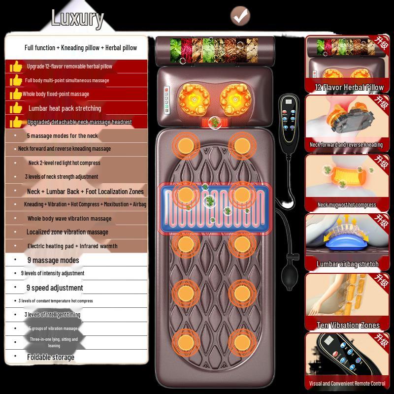 Full Body Shiatsu Massage Chair Pad