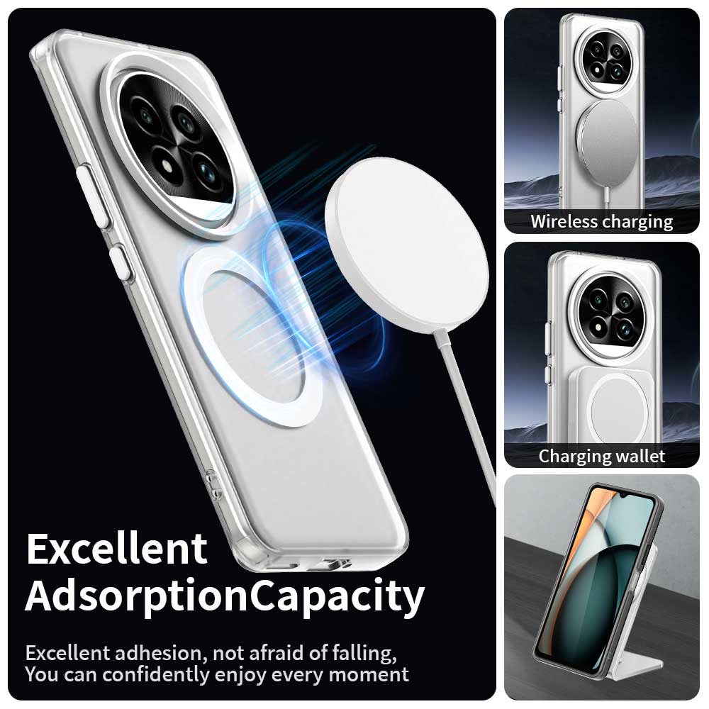 Für OPPO Realme 13 Pro 13 ProPlus Schlanke Sturzsichere Stoßfeste Anti-Fingerabdruck Magnetische Matte Handyhülle