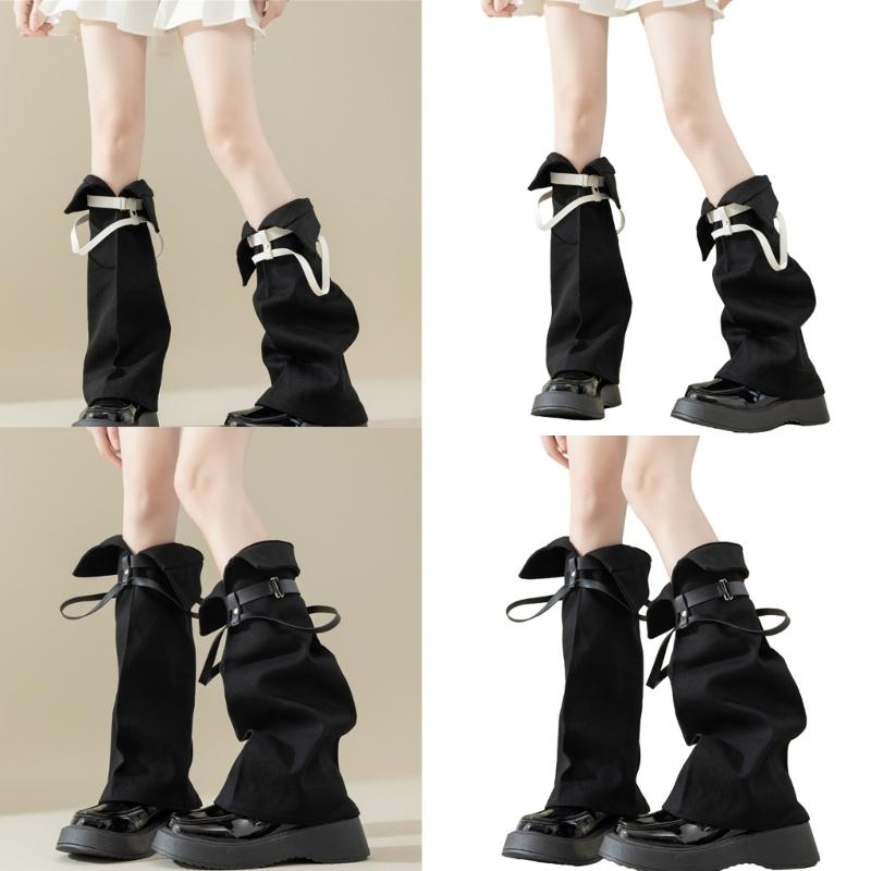 Subkultur Beinstulpen für Damen Mädchen Y2K Beinstulpen Süße Coole Lange Socken Gothic Harajuku Beinwärmer Kniehohe Socken